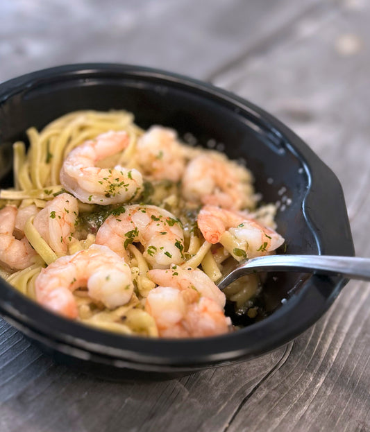 Maine Lobster Club TM - Shrimp Scampi w/ fettuccini- 6 pack, 8 oz servings